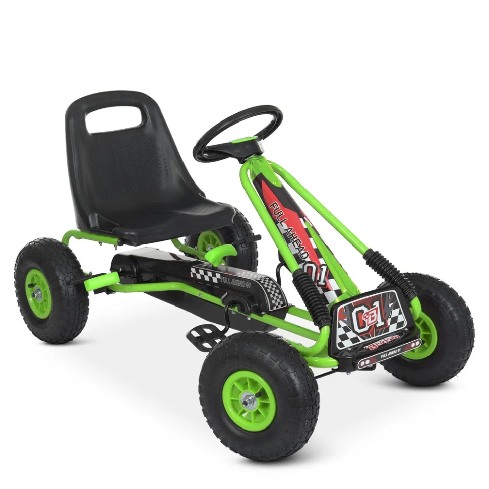 Велокарт Bambi Racer резина 101х60х62 см зелений