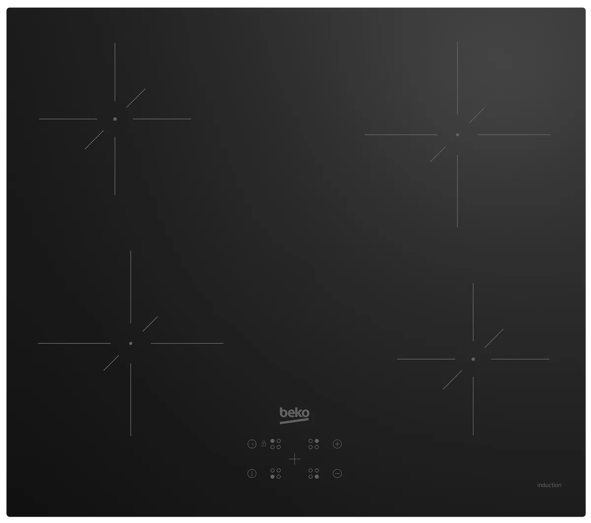 Індукційна варильна панель Beko, 60 см, чорного кольору.