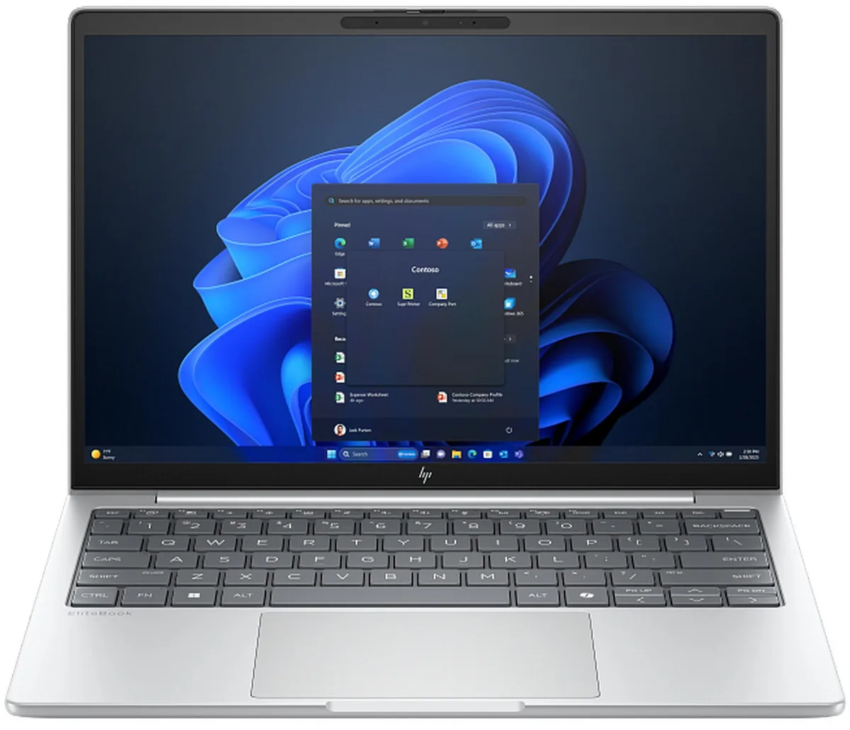 Ноутбук HP EliteBook 8-G1i 13.3" WUXGA AG, Intel U7-255U, 32GB, F1TB, UMA, Win11P, серебристый.