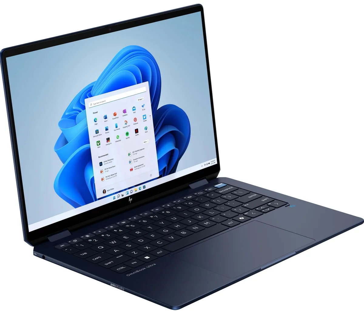 Ноутбук HP OmniBook Ultra Flip x360 14" 2.8K OLED Touch, Intel U5-226V, 16GB, F512GB, UMA, Win11, синий.
