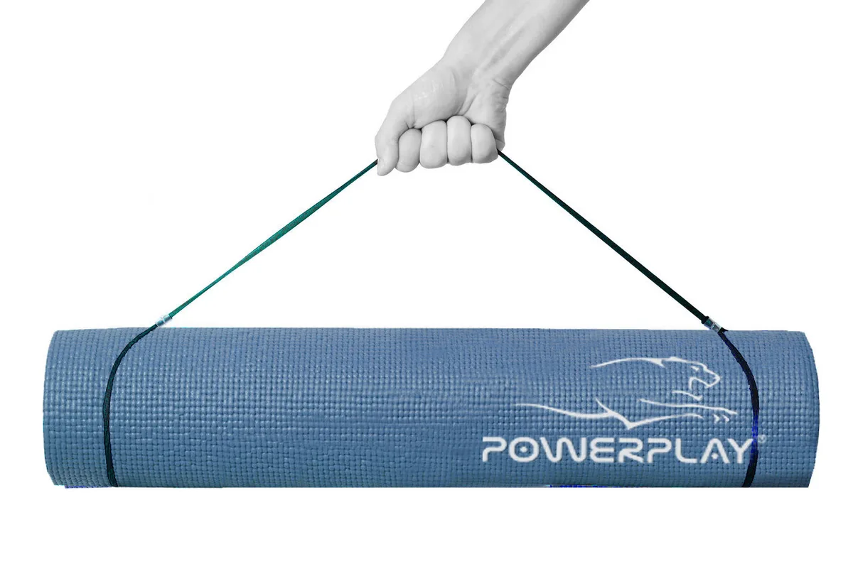 Килимок для йоги Active Point ПВХ 173х61 см Темно-синій