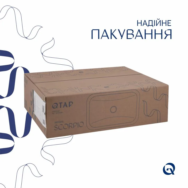 Раковина врізна прямокутна White 510х390 мм керамічна з донним клапаном PU02