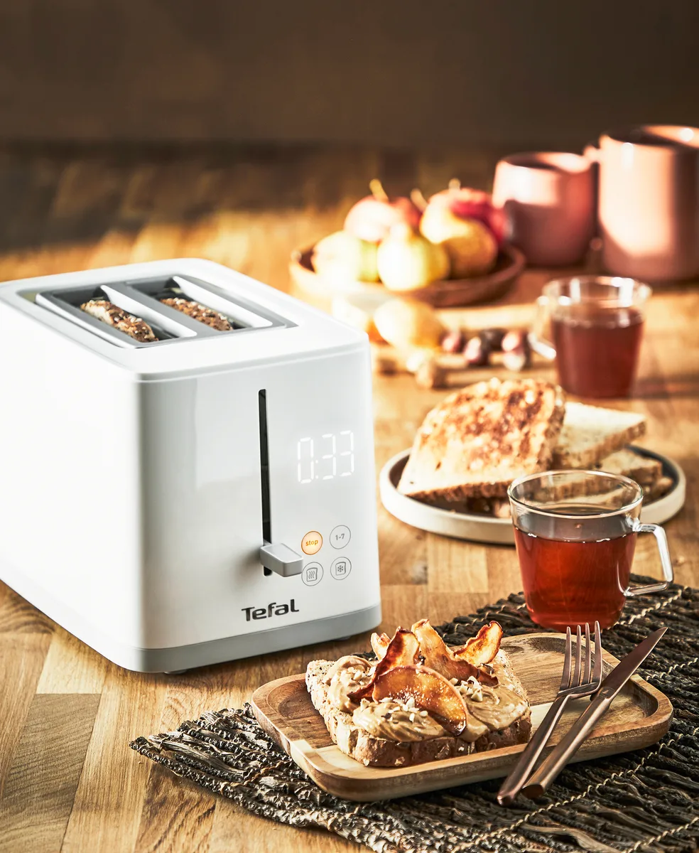Тостер Tefal 850 Вт 2 відділення 7 режимів пластик 31,6х18,6х20 см Білий