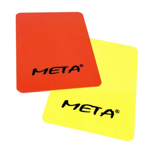 Набір карток рефері Meta H-PVC 12х9 см жовтий червоний