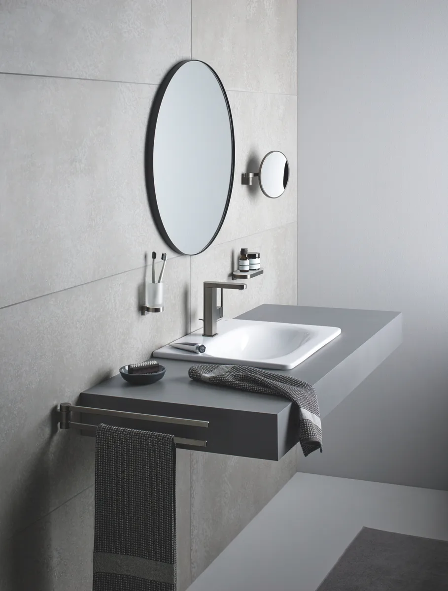 Склянка для зубних щіток Grohe Матове скло 95х56х56 мм Білий
