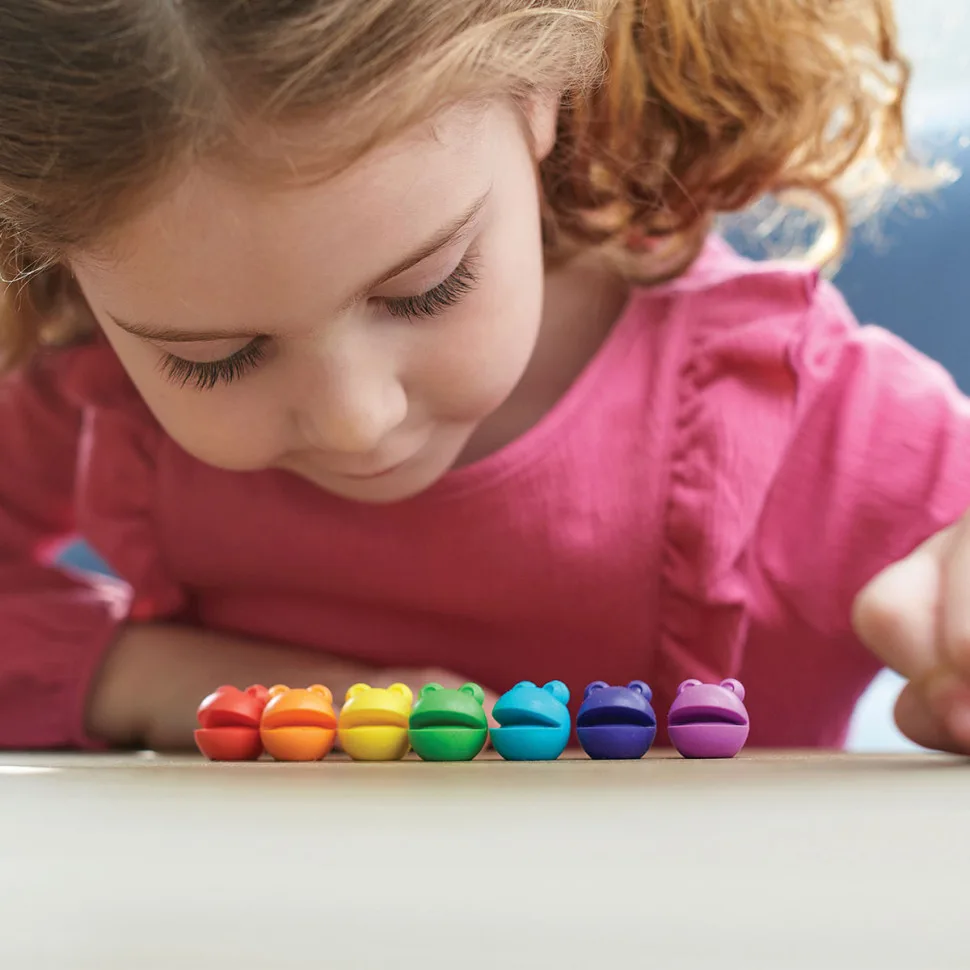 Ігровий набір Learning Resources 120 пластикових жабок для навчання рахунку кольорові