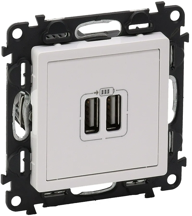 Розетка USB подвійна для зарядки Legrand Valena LIFE, білий