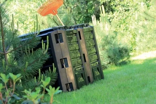 Подвійний компостер 800 л Prosperplast Пластиковий Чорний