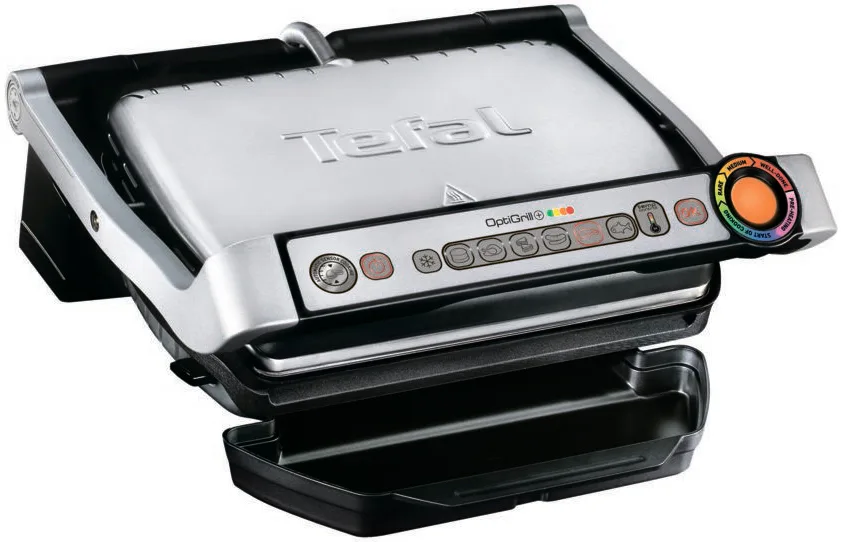 Электрогриль Tefal нержавеющая сталь 300х200 мм серебристый черный