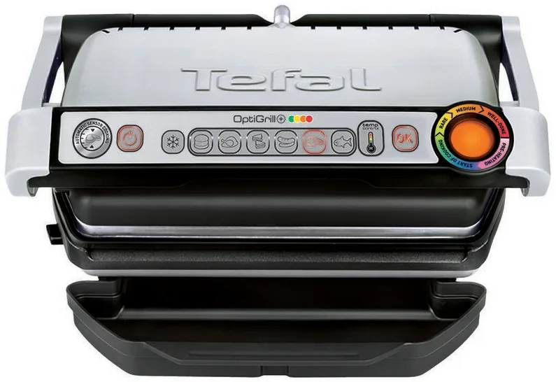 Электрогриль Tefal нержавеющая сталь 300х200 мм серебристый черный