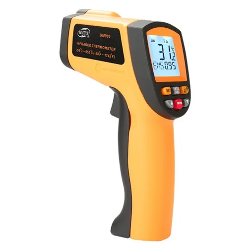 Пірометр інфрачервоний BENETECH GM900 -50 до +950°C 12:1 пило- та вологозахищений