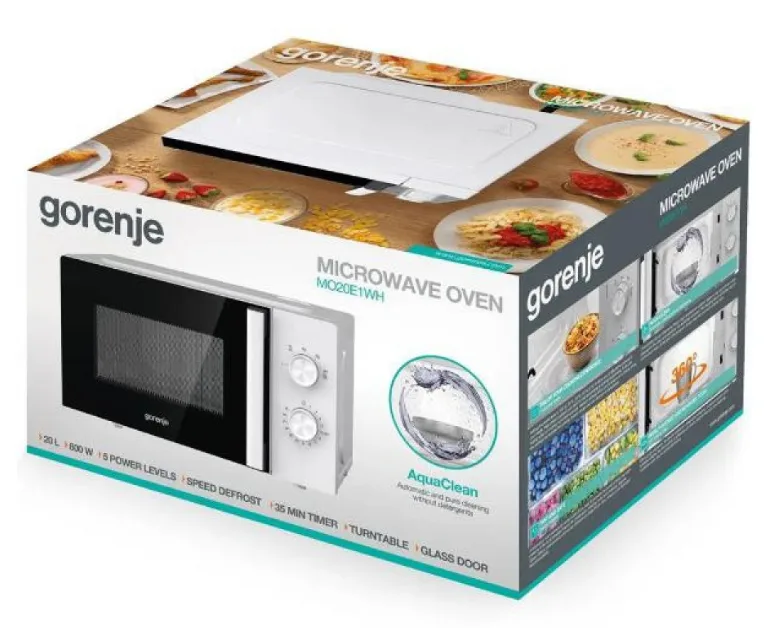 Мікрохвильова піч Gorenje 20 л 800 Вт Білий