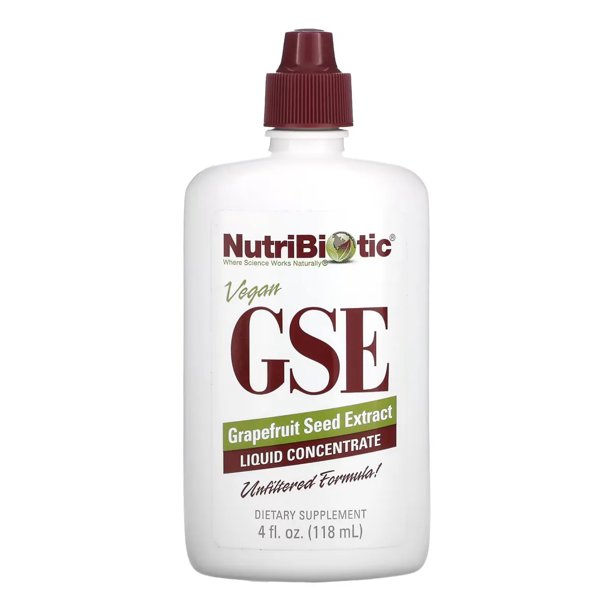 Жидкий концентрат NutriBiotic GSE 118 мл екстракт насіння грейпфрута веганський