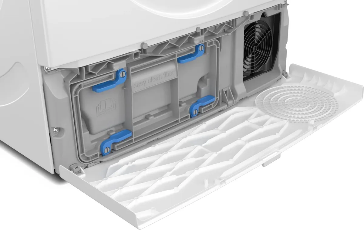 Сушильна машина Bosch з тепловим насосом, 9 кг, клас енергоефективності A++, 61 см, з дисплеєм, біла.