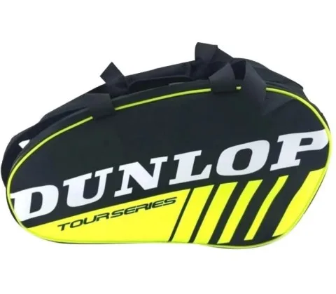 Сумка для падел тенісу Dunlop поліестер 54х30х20 см чорна жовта