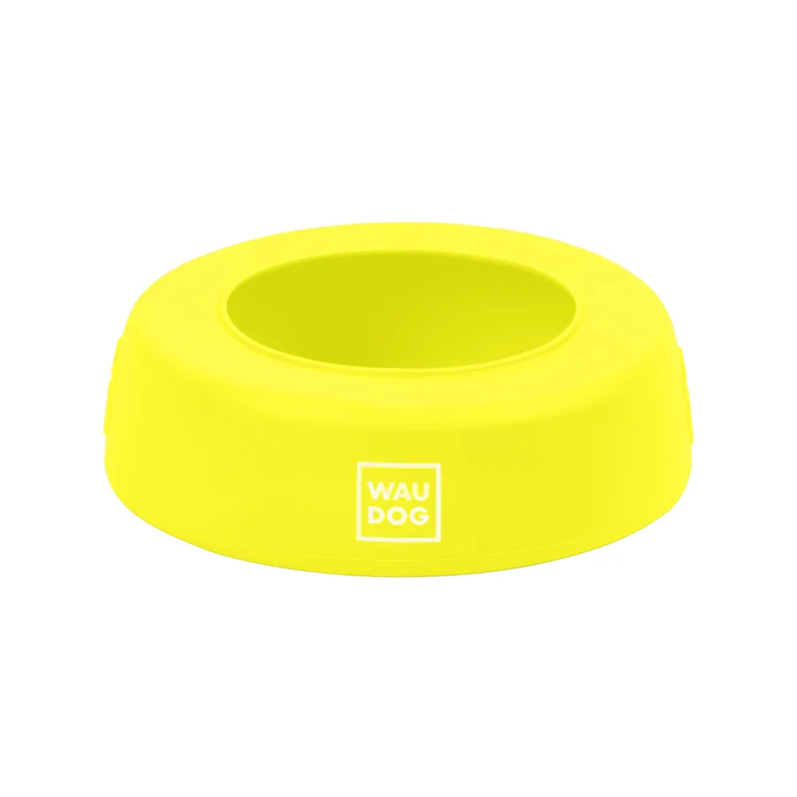 Миска WAUDOG Silicone 750 мл силікон жовта 155 мм