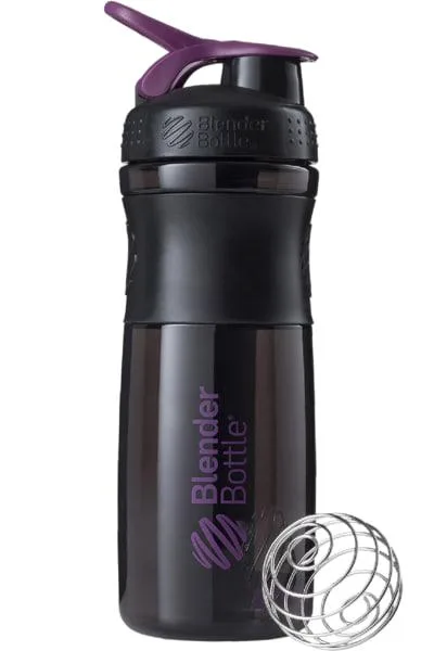 Шейкер спортивний BlenderBottle Tritan 820 мл Чорний/Сливовий