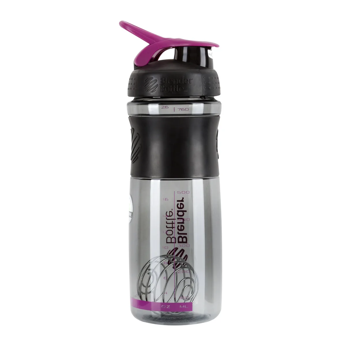 Шейкер спортивний BlenderBottle Tritan 820 мл Чорний/Сливовий
