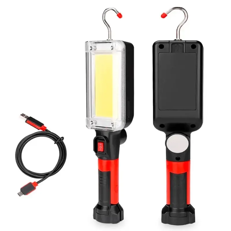 Підвісна лампа фонар COB LED 20 Вт 2×18650 ABS 285х68х55 мм Чорна