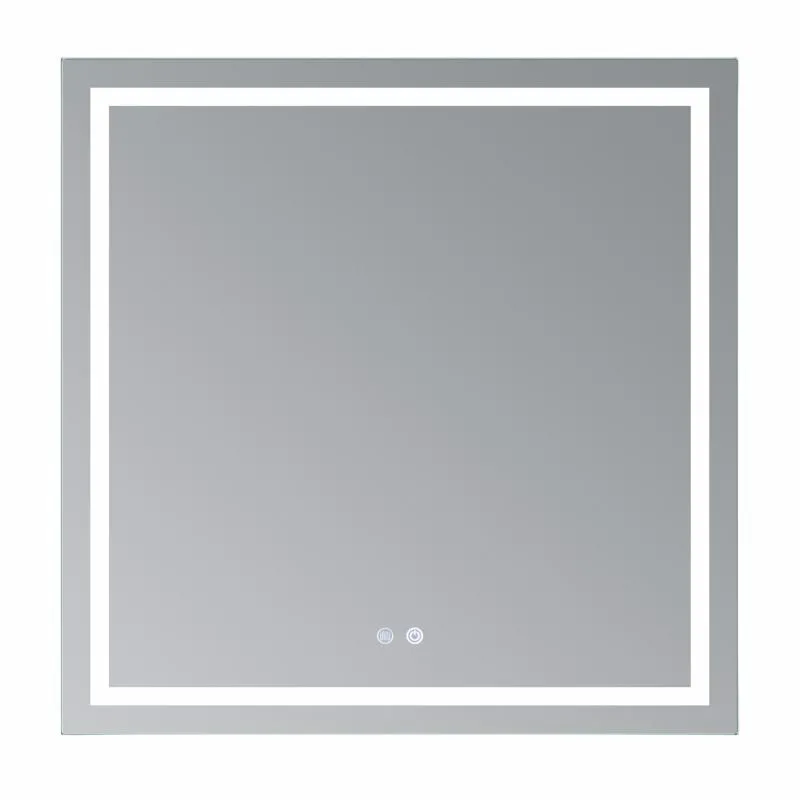 Дзеркало Qtap Mideya MI1 з LED підсвічуванням 800х800 мм алюміній/пластик