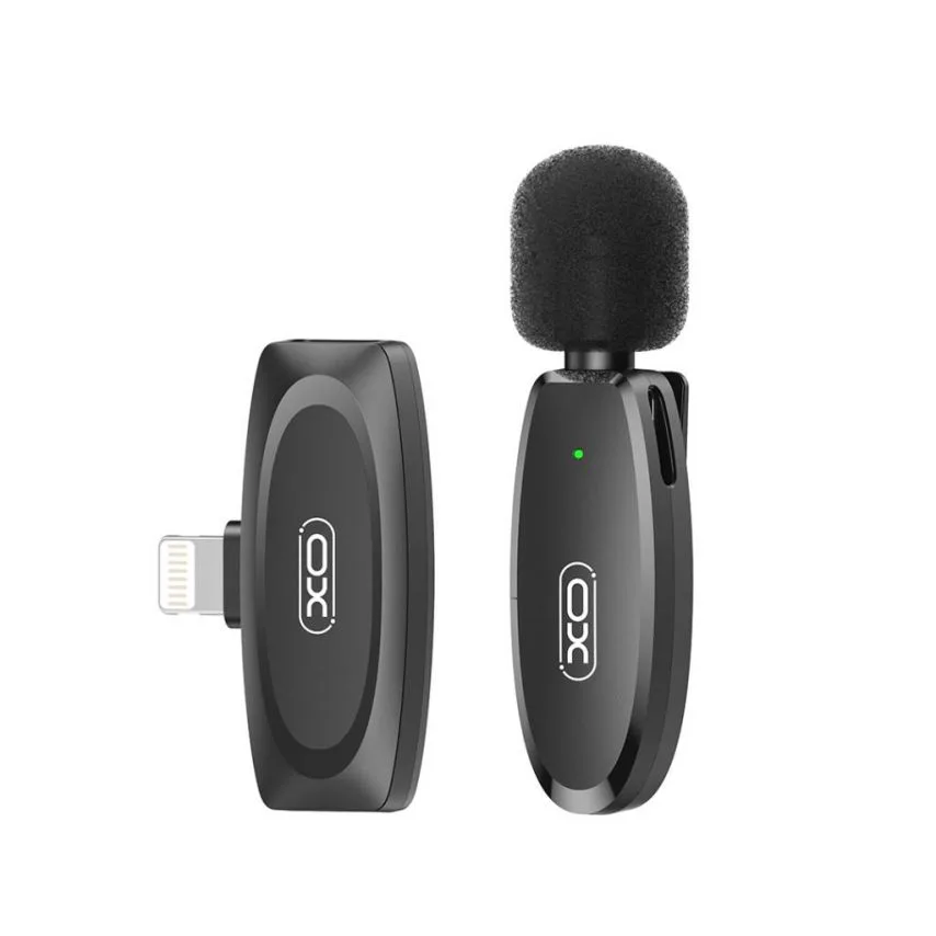 Мікрофон петличний XO Lightning чорний 10м 6 годин автономної роботи