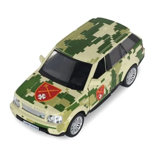 Автомодель Шевроны Героев TechnoDrive Land Rover для коллекционеров и детей.