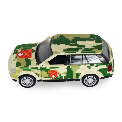 Автомодель Шевроны Героев TechnoDrive Land Rover для коллекционеров и детей.