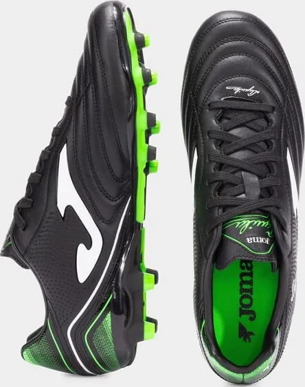 Бутси Joma фібратек 41 чорний чоловічі для футболу на штучному покритті