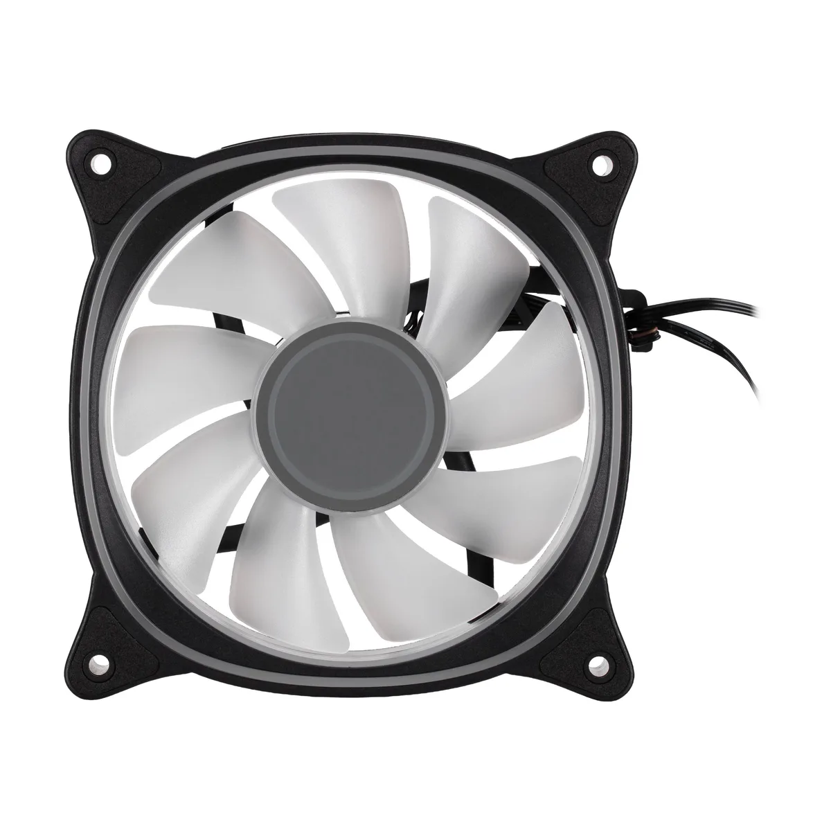 Корпусной вентилятор 2E GAMING Air Cool X Fan ACF120XB-ARGB, 120мм, 1200rpm, 3pin, 3pin +5VARGB, 20,4dBa, черный.