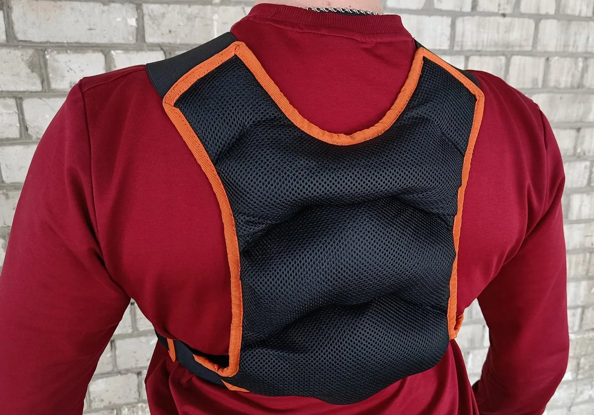 Жилет обтяжувач EasyFit сітка 10 кг чорний
