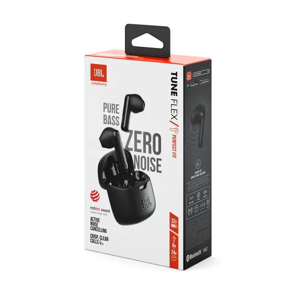 Гарнітура JBL бездротова вакуумна чорна 12 мм з вологозахистом IPX4