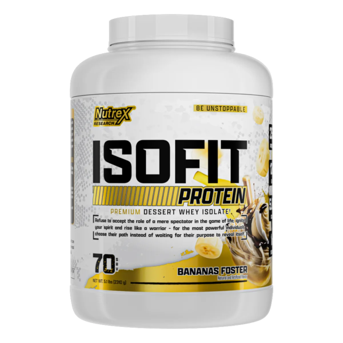 Isofit сироватковий ізолят 70srv 25г Банановий фостер