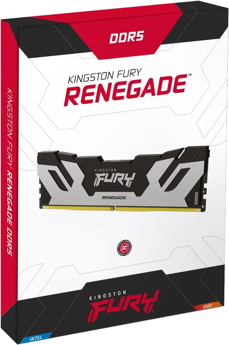 Пам'ять ПК Kingston DDR5 48GB 6000 FURY Renegade  XMP Срібний