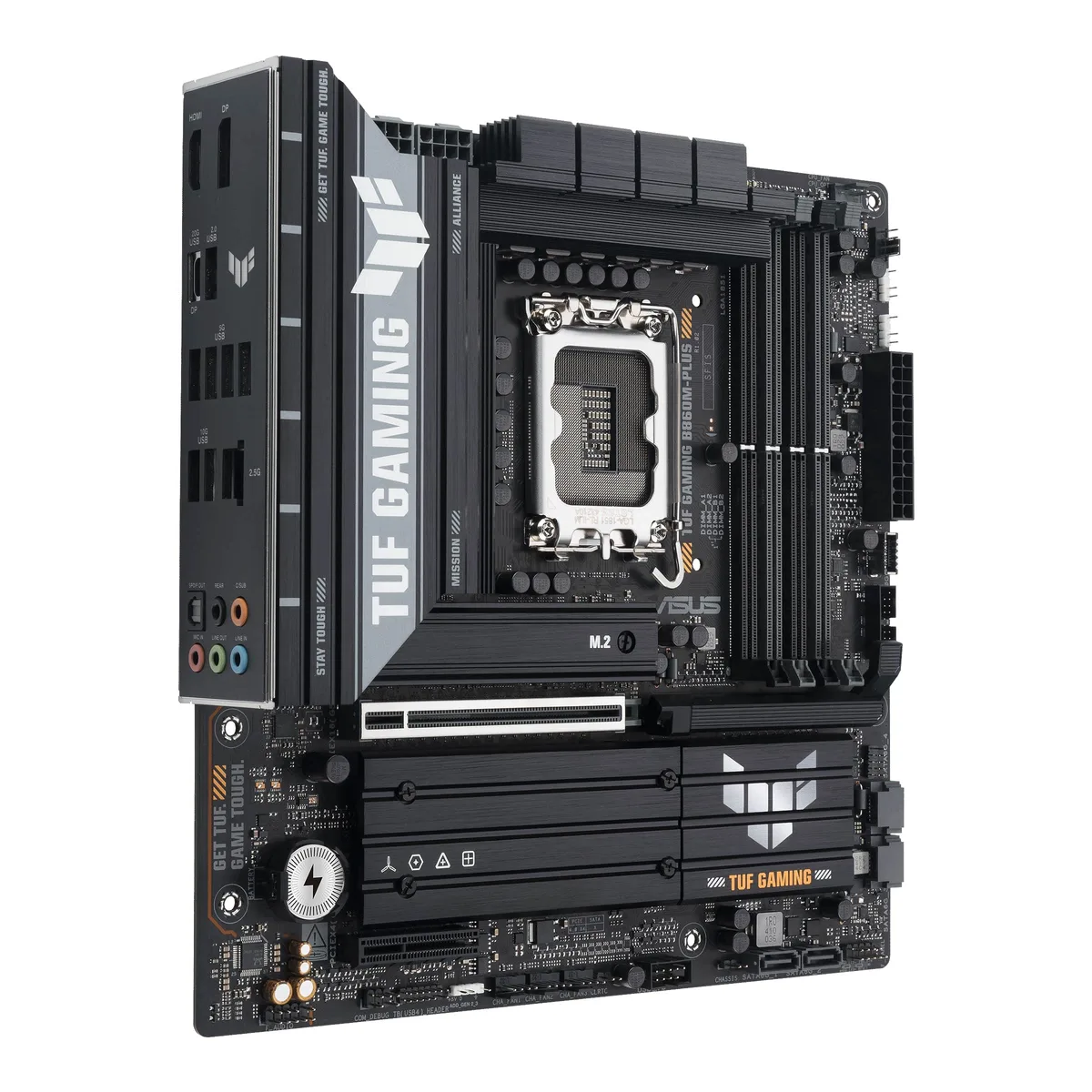 Материнcька плата ASUS TUF GAMING B860M-PLUS s1851 B860 4xDDR5 M.2 DP HDMI USB Type-C mATX