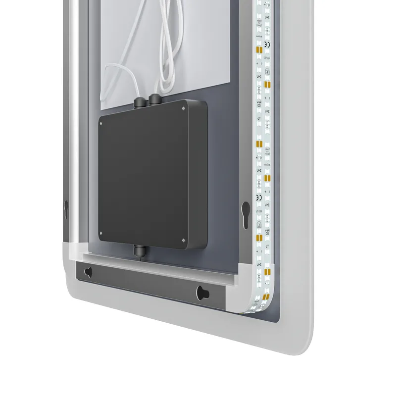 Зеркало настенное LED Touch димер 80x60 см безмедное стекло 5 мм антифог