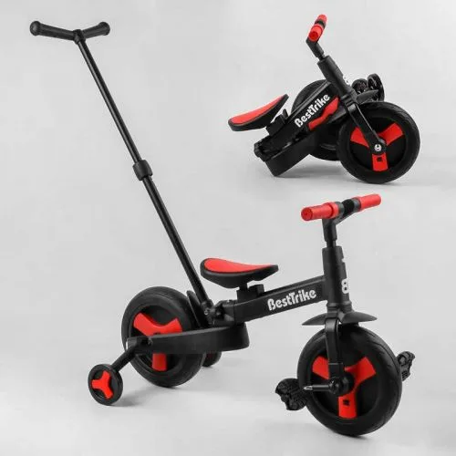 Велосипед-трансформер BestTrike з батьківською ручкою та знімними педалями для дітей колеса PU 10 дюймів