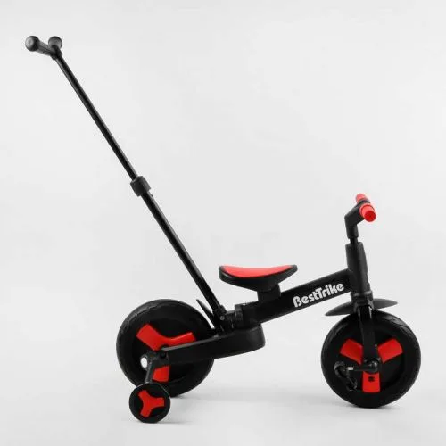 Велосипед-трансформер BestTrike з батьківською ручкою та знімними педалями для дітей колеса PU 10 дюймів