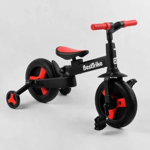 Велосипед-трансформер BestTrike з батьківською ручкою та знімними педалями для дітей колеса PU 10 дюймів