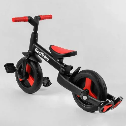 Велосипед-трансформер BestTrike з батьківською ручкою та знімними педалями для дітей колеса PU 10 дюймів