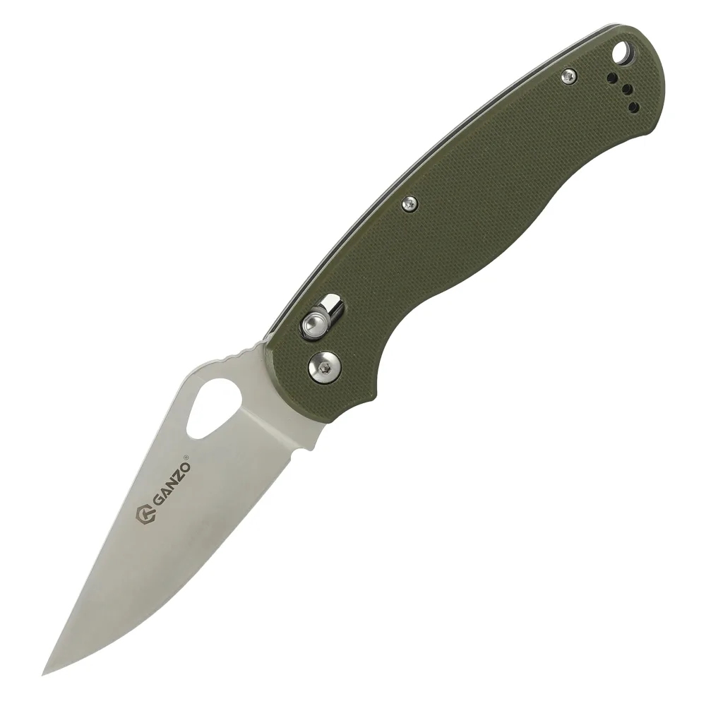 Складаний ніж Ganzo 440C 87 мм зелений G10