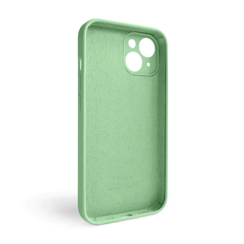 Чохол Silicone Case для Apple iPhone 14 силіконовий закрита камера салатовий