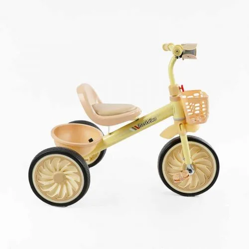Велосипед триколісний Best Trike для дітей з кошиками та світлом для прогулянок.