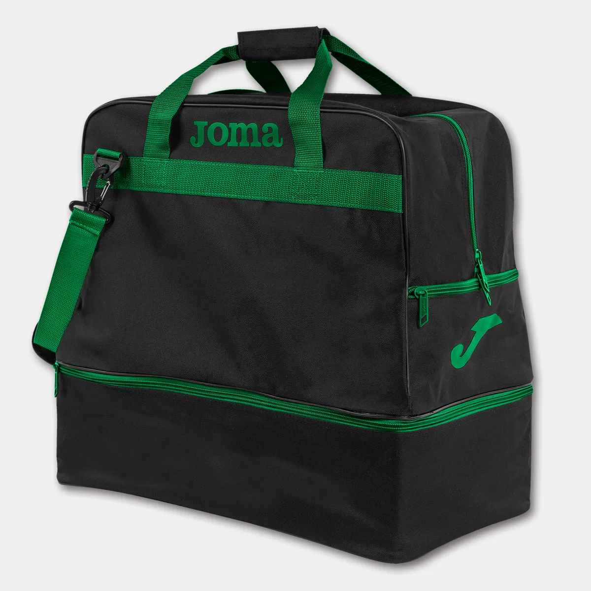 Сумка Joma 100% поліестер 48х49х29 см чорно-зелена 63,2 л унісекс