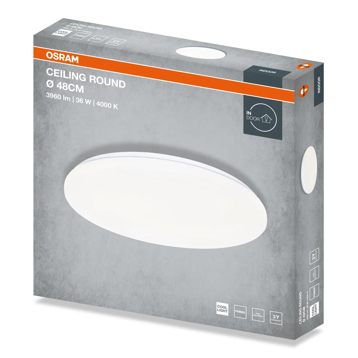 Світильник стельовий OSRAM LED 36Вт Ø480 мм Нейтральний 4000K