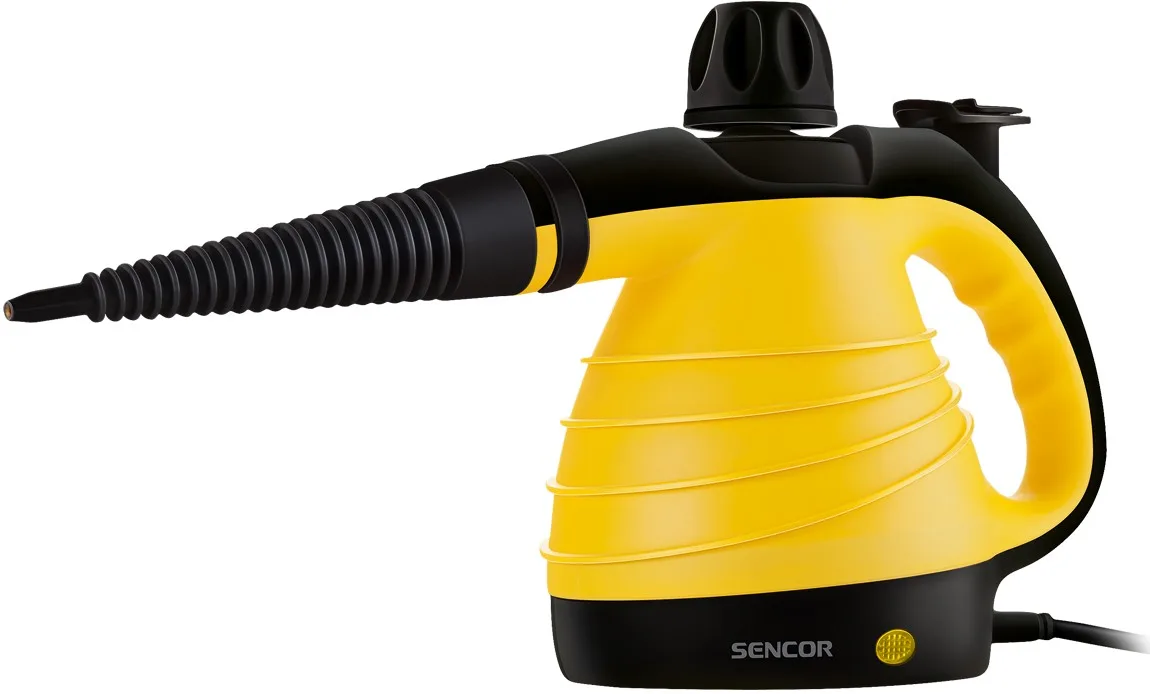 Пароочисник Sencor, 1000 Вт, 350 мл, 3 Бар, жовтий