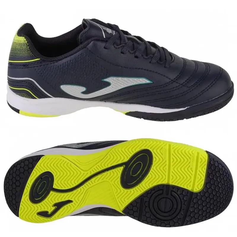 Футзалки Joma фібратек 31 темно-синій білий жовтий