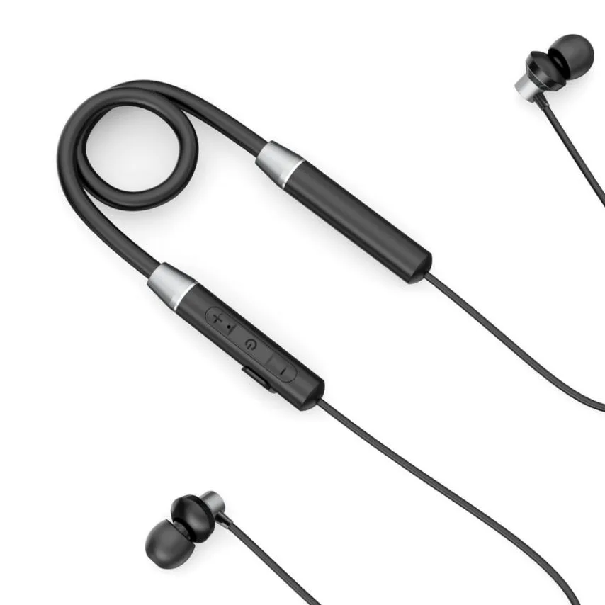Навушники Bluetooth XO метал силікон чорні
