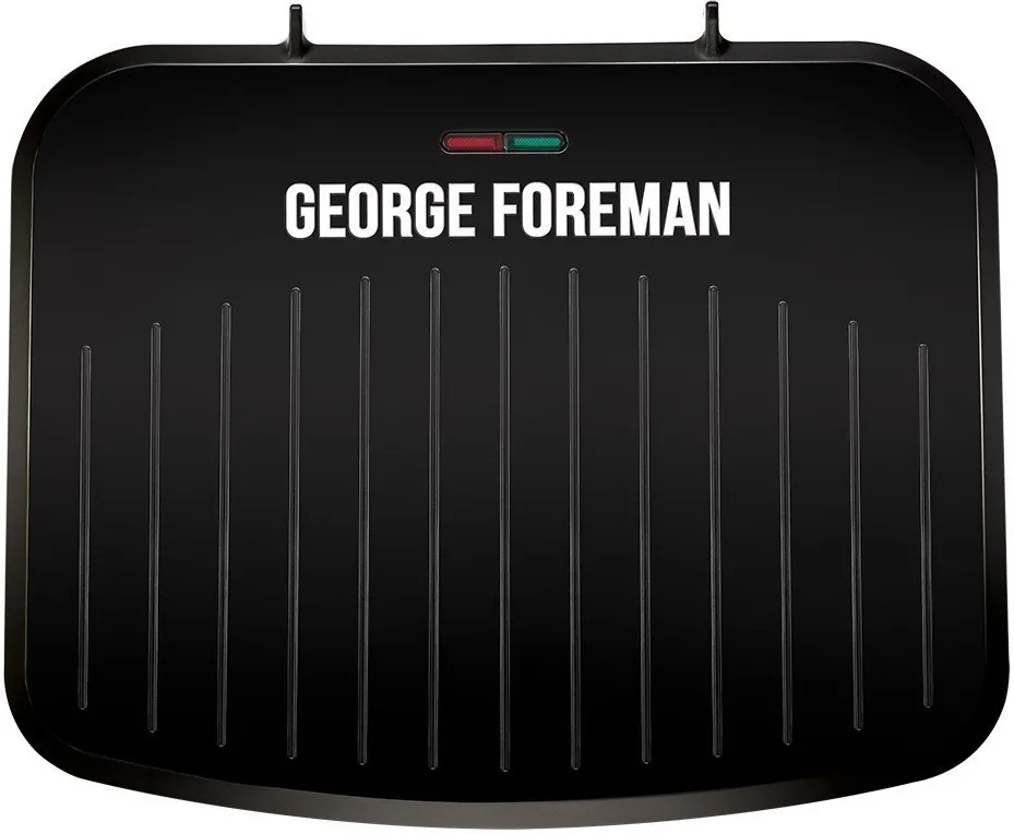 Гриль George Foreman прижимний Fit Grill середній 1630Вт, 1 температурний режим, пластиковий корпус, чорний.