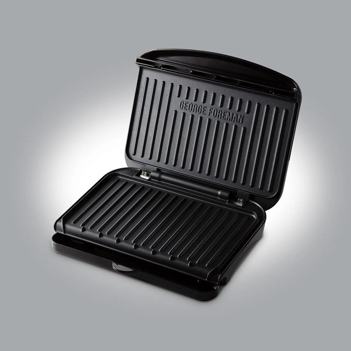 Гриль George Foreman прижимний Fit Grill середній 1630Вт, 1 температурний режим, пластиковий корпус, чорний.