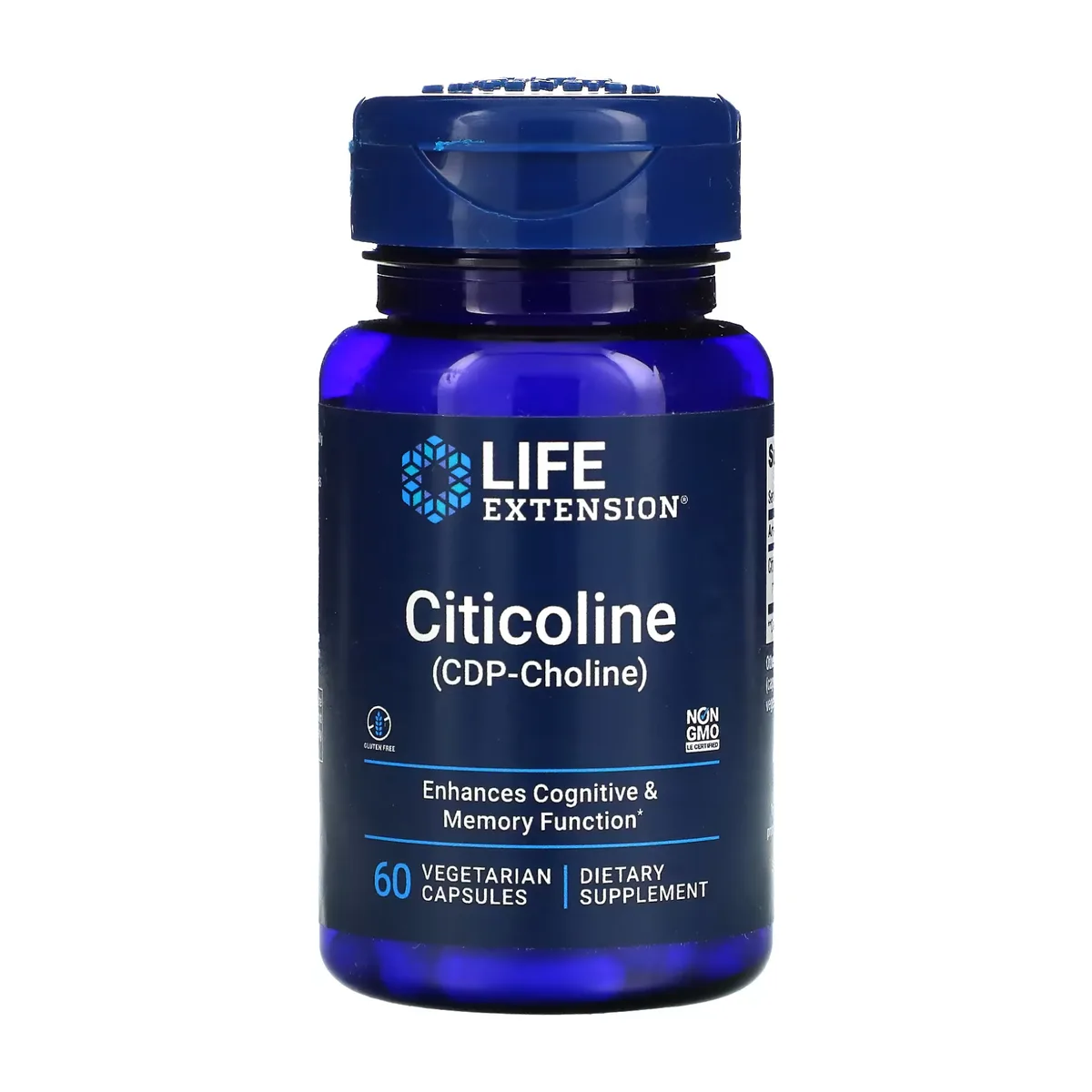 Цитиколин Life Extension 60 капсул Без ГМО
